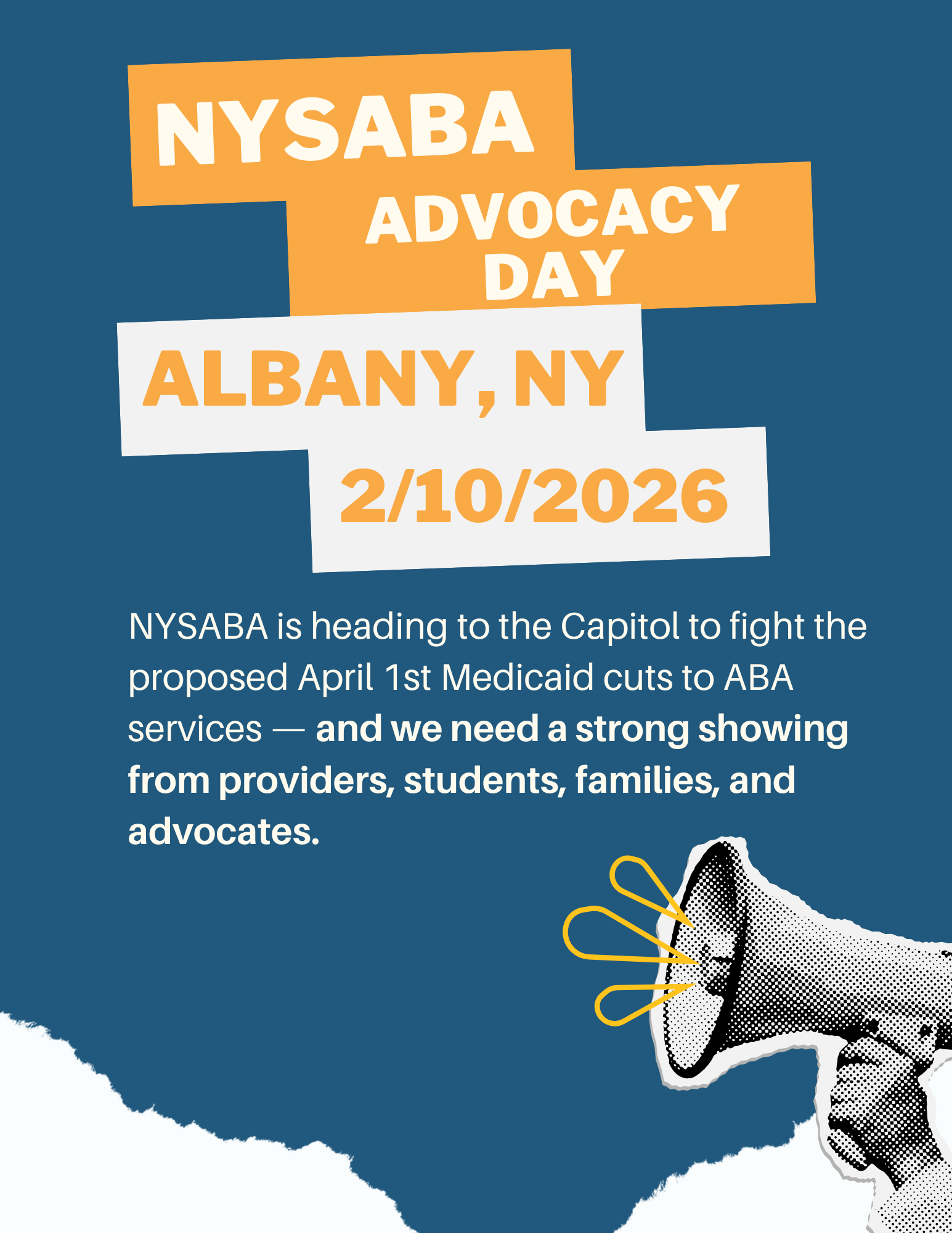 NYSABA 2026 Advocacy Day Image - Feb 10, 2026 in Albany NY